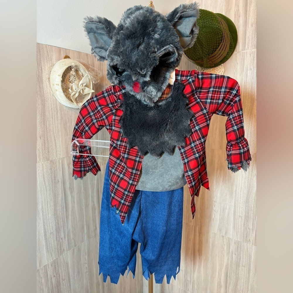 California Costumes Red Plaid Werewolf Kids Costume